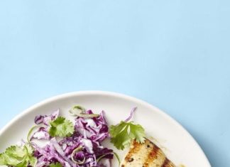 Grilled Chicken with Coconut-Lime Slaw