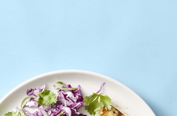 Grilled Chicken with Coconut-Lime Slaw