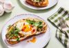 Mushroom, Ricotta and Fried Egg Tartine