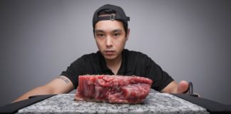 Cooking a Steak on a Stone