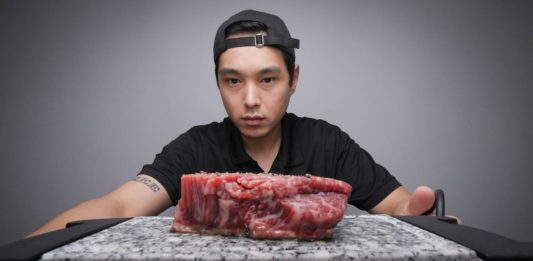 Cooking a Steak on a Stone