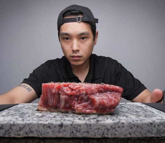 Cooking a Steak on a Stone