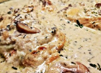 Creamy Garlic Mushroom Chicken Recipe | One Pan Chicken Recipe | Garlic Herb Mushroom Cream Sauce