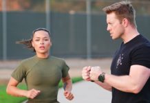 US Marine Attempts the US Army Combat Fitness Test