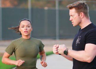 US Marine Attempts the US Army Combat Fitness Test