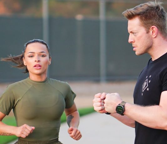 US Marine Attempts the US Army Combat Fitness Test