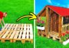 CUTE DIY HOUSE WITH WOODEN PALLETS || 23 DIY Projects With Epoxy And Wood, Workshop Gadgets