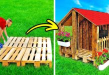 CUTE DIY HOUSE WITH WOODEN PALLETS || 23 DIY Projects With Epoxy And Wood, Workshop Gadgets