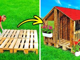 CUTE DIY HOUSE WITH WOODEN PALLETS || 23 DIY Projects With Epoxy And Wood, Workshop Gadgets