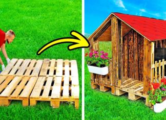 CUTE DIY HOUSE WITH WOODEN PALLETS || 23 DIY Projects With Epoxy And Wood, Workshop Gadgets