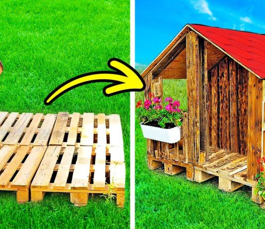 CUTE DIY HOUSE WITH WOODEN PALLETS || 23 DIY Projects With Epoxy And Wood, Workshop Gadgets