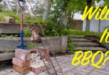 Home made Wire Mesh BBQ – DIY Asado Lamb