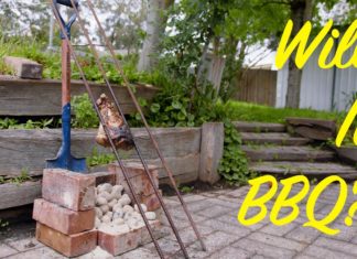 Home made Wire Mesh BBQ – DIY Asado Lamb