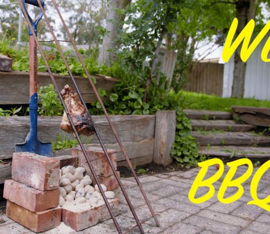 Home made Wire Mesh BBQ – DIY Asado Lamb