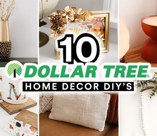 10 DIY DOLLAR TREE HOME DECOR PROJECTS – Affordable + Cute $1 Decor Transformations!