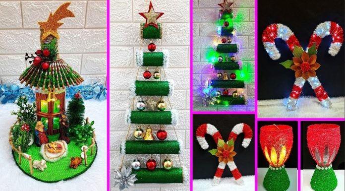 Economical 4 Easy Handmade Christmas Craft idea | Best out of waste Low budget Christmas craft idea