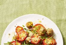 Mini Meatballs With Garlicky Tomatoes