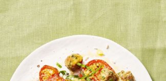 Mini Meatballs With Garlicky Tomatoes