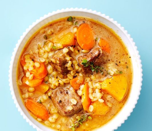 Instant Pot Beef and Barley Stew