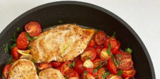 Skillet Roasted Chicken and Tomatoes