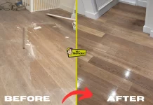 Step-by-Step Before and After Guide to Refinishing Hardwood Floors with Minimal Dust