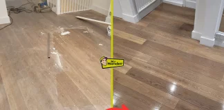 Step-by-Step Before and After Guide to Refinishing Hardwood Floors with Minimal Dust