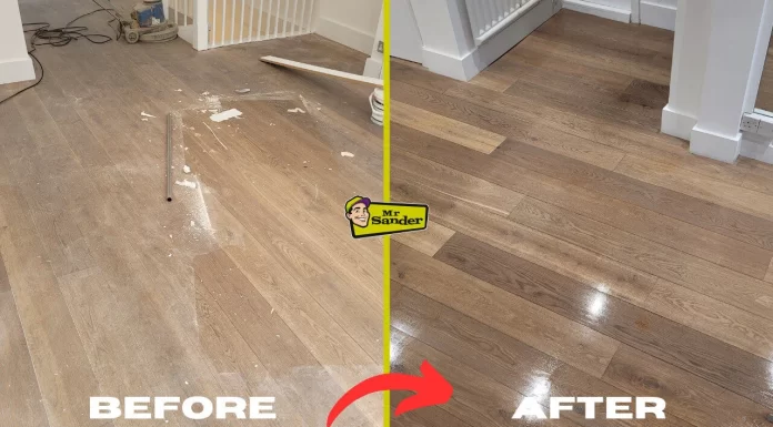 Step-by-Step Before and After Guide to Refinishing Hardwood Floors with Minimal Dust