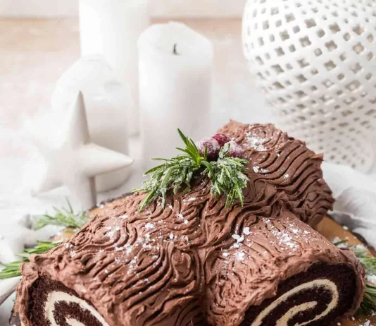 Step-by-Step Guide to Baking Moist Christmas Yule Log Cake at Home