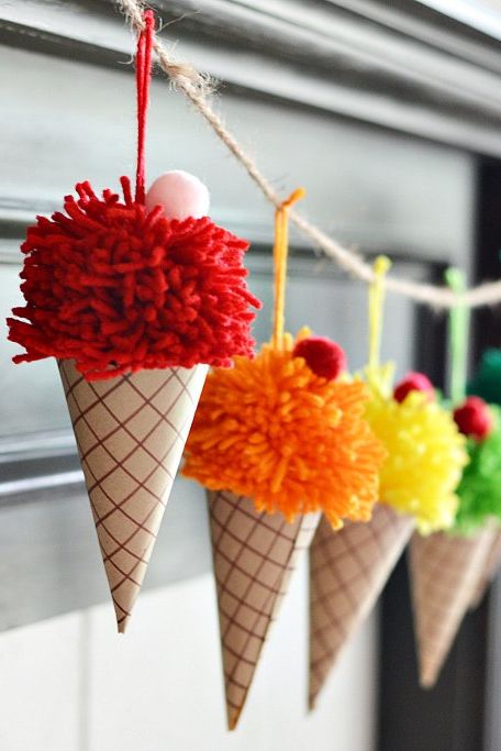 ice cream cone garland