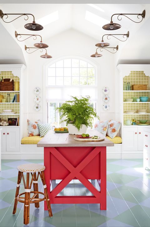 painted kitchen floors