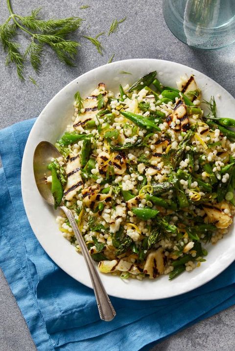 bbq side dishes   grilled haloumi salad