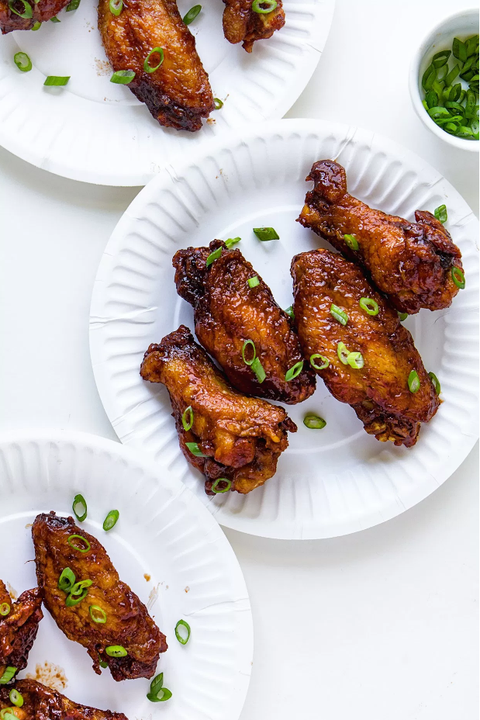 bourbon molasses wings   4th of july appetizers
