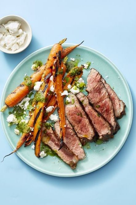 grilled moroccan steak and carrots recipe