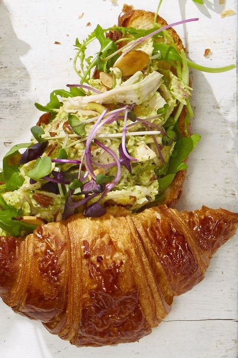 pesto chicken salad sandwiches