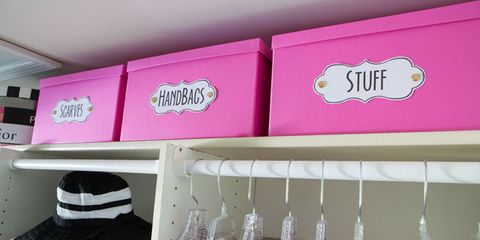 closet organization ideas - labels