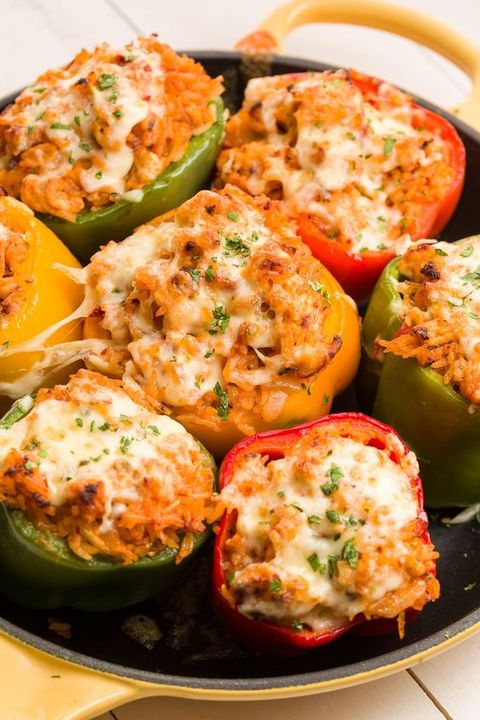 ground turkey recipes  trader joe's ground turkey stuffed peppers with pepper jack