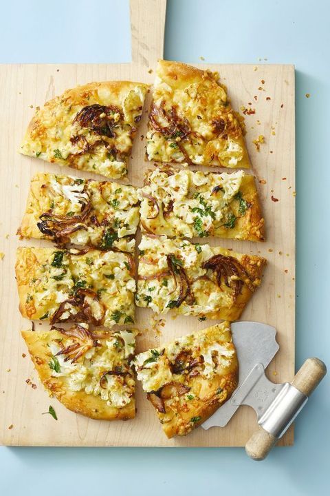 kids dinner ideas  roasted cauliflower pizza