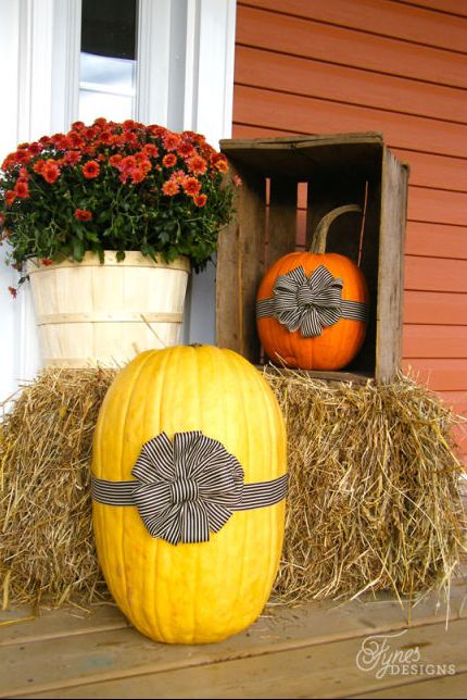 fall porch decor