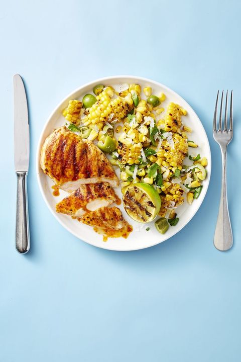 Grilled Chicken with Smoky Corn Salad - Grilled Chicken Recipes