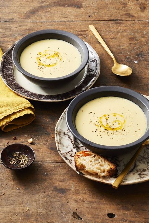 fall dinners   potato leek soup