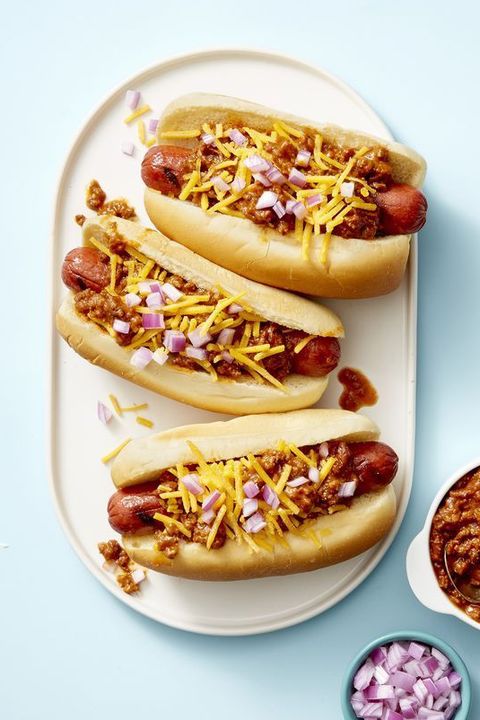 kids dinner ideas  chili dogs