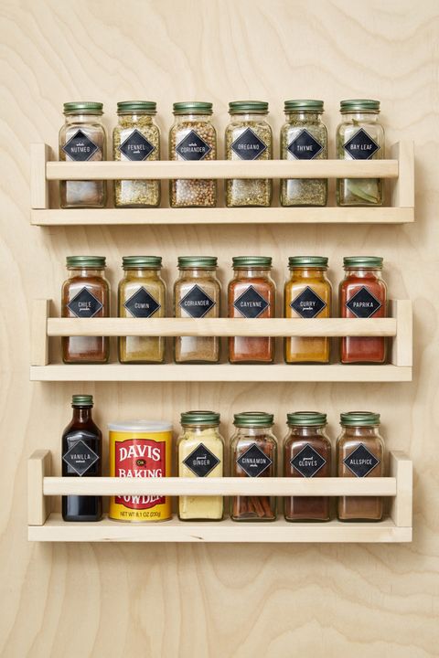 organized spice rack