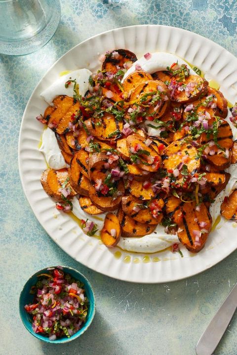 bbq side dishes   grilled sweet potatoes
