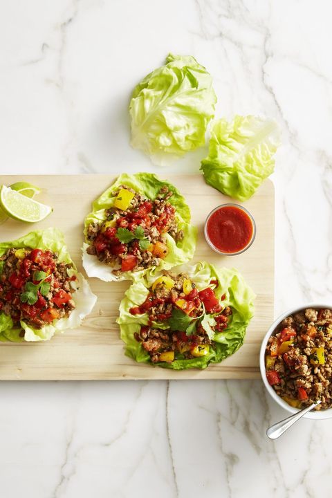 savory thai turkey lettuce wraps