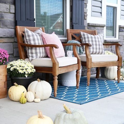 fall porch decor